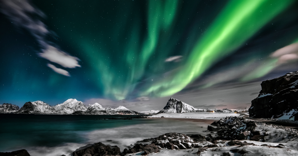 northern lights during winter